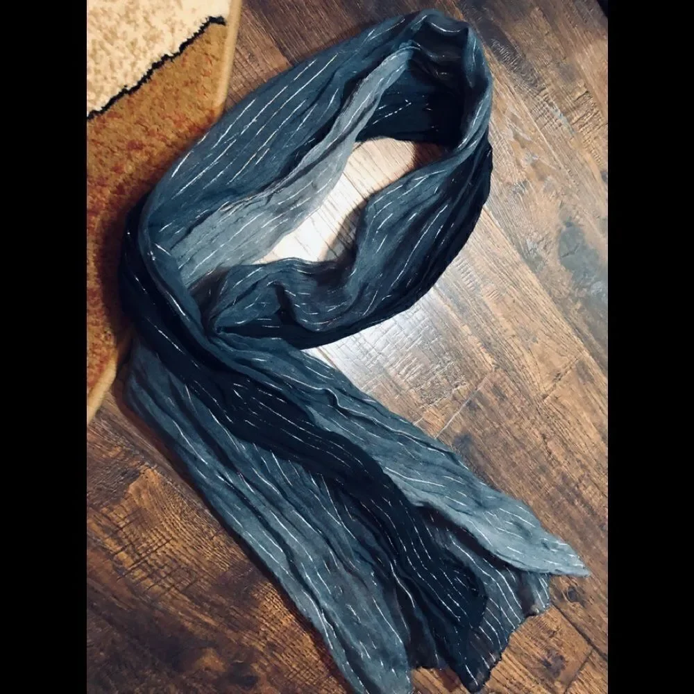 Blue gray silver scarf/belt/whatever you want